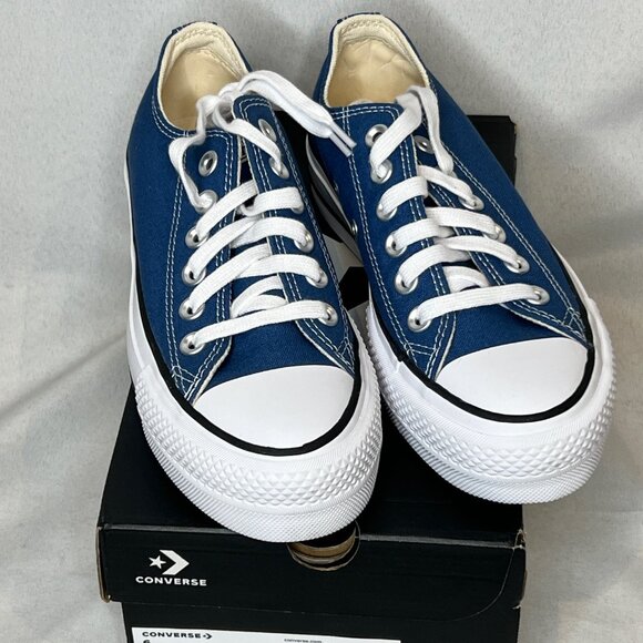 Converse Shoes - COPY - Converse CTAS LIFT OX, Armor Blue/white/black women's size 6